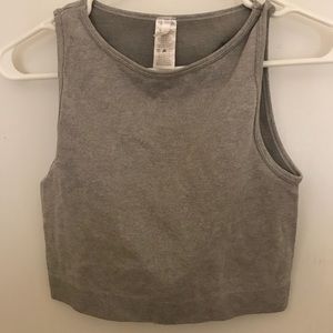 Grey crop top